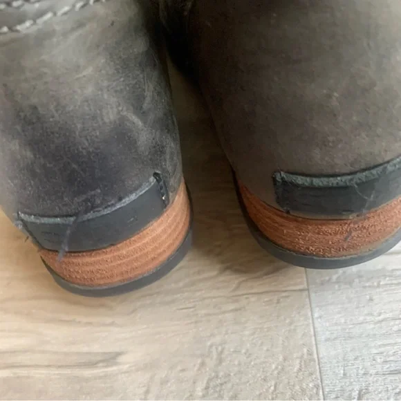 Sorel Major Pull On Buckle Suede Leather Contrast Boots - Picture 11 of 16